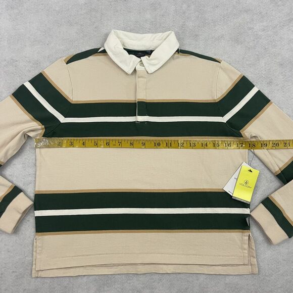 Volcom Girls Volarco 100% Cotton Stripe Polo Top Size 8/10 Medium NWT - Picture 5 of 12